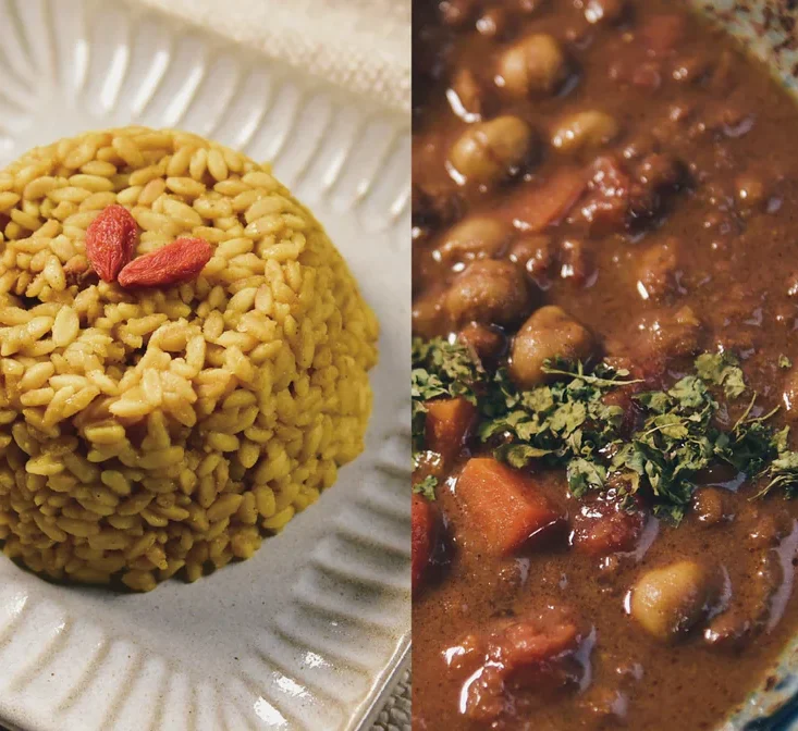 【お得なヘルシーセット】スリランカ風薬膳スープカレー＆薬膳ダイズライス（各１食分）